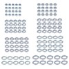 Proster 140pcs Double Ear Hose Clamp Assortment - Wide Adjustable