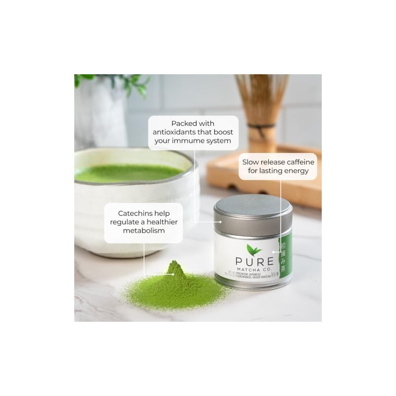 Premium Ceremonial Grade Matcha Green Tea Powder - 30g