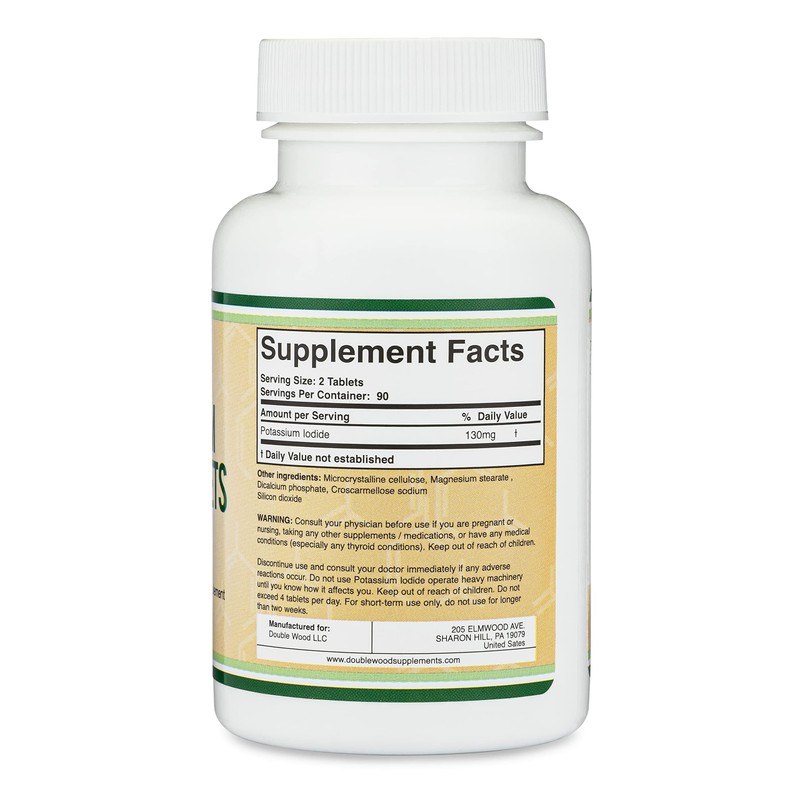 Potassium Iodide 130mg Tablets - Emergency Use for Exposure -
