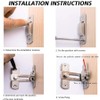 Sayayo 90 Degree Door Lock Slide Gate Latch Tiny Door