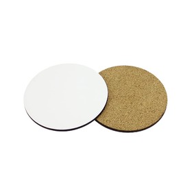 MR.R 10 Pieces Sublimation Blanks Round MDF Coasters, Absorbent Heat Transfer Coasters for Drinks, Party Supplies, Coasters and DIY Crafts