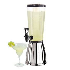 OGGI Beverage Dispenser- Beverage Dispenser with Spigot & Ice Tube, Use as Alcohol Dispenser, Water Dispenser, Lemonade Dispenser & More, Perfect Drink Dispensers for Parties, 3-quart / 6-Pints