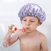 Double Layer Lux Shower Cap Bath Hat Hair Care Women