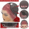 Red Lace Front Wigs Human Hair Pre Plucked With Baby