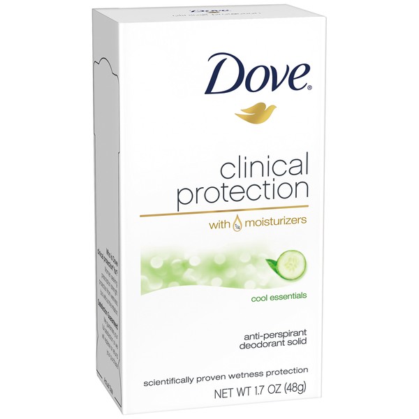 Dove Dove Clinical Protection Antiperspirant, Cool Essentials, 1.7 Ounce (Pack