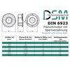 Flange Nut with Locking Toothing According to DIN 6923 /