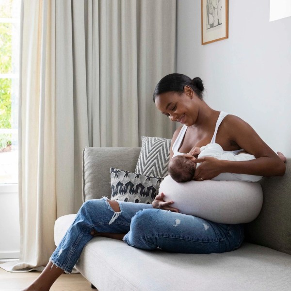 Bbhugme Adjustable Nursing Pillow - Breastfeeding, Bottle Feeding, Baby Support