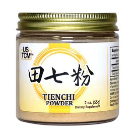 USTCM 100% Pure Tienchi Powder Pseudoginseng Notoginseng Sanqi Powder Tienchi Ginseng Powder 田七粉 120mesh (2oz)