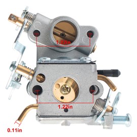 Carburetor for Poulan Pro PP4218A PP4218 P4018WM PPB4018 PP3516 P3314WSA P3314 P3314WS Chainsaw Engine Replacement Kit, W/Primer Bulb Fuel Line