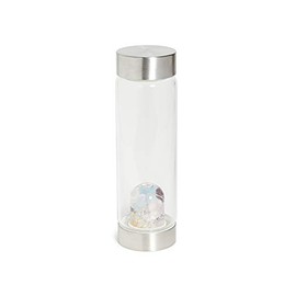 Shopbop @Home Women's Miss Unicorn Water Bottle, Miss Unicorn, Clear, Silver, One Size