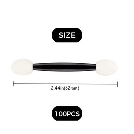 100pcs double head sponge nail, art painting multi-function eye shadow brush, portable makeup repair tool, portable travel eye shadow brush female makeup applicator