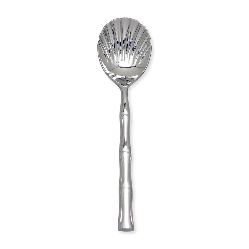 UPware 6-Piece 18/8 Stainless Steel Sugar Spoon Set with Bamboo