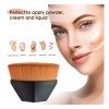 generic Set 2 Brochas Kabuki Planas Para Maquillaje Base Corrector