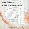 60 Pieces Shutter Repair Pins Louver Pins Shutters Replacement Repair