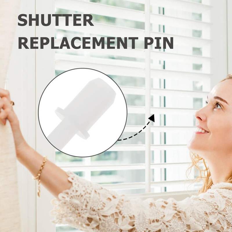 60 Pieces Shutter Repair Pins Louver Pins Shutters Replacement Repair