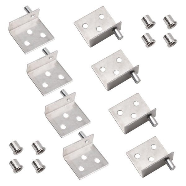 UFURMATE Pivot Hinge, 4 Sets Stainless Steel Concealed Shaft Cabinet