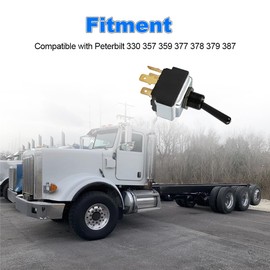 WMPHE Headlight Switch Toggle Switch Replacement for 577.75611 16-06657 1606657 8956K996 Compatible with Peterbilt 330 357 359 377 378 379 387 Clearance Light Headlamp Dimmer