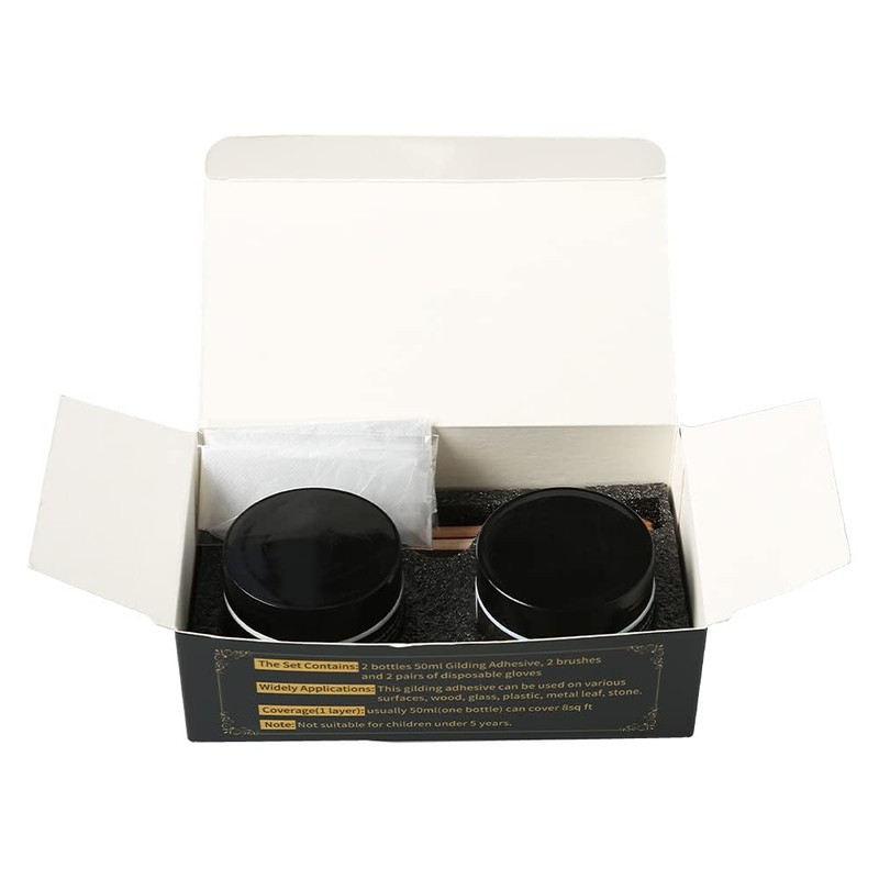 KINNO Epoxy Gilding Adhesive Glue Set, 50ml Gold Leaf Glue,50ml