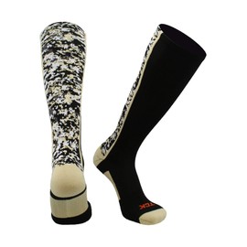 TCK Digital Camo OTC Socks (Black/Vegas Gold, Small)