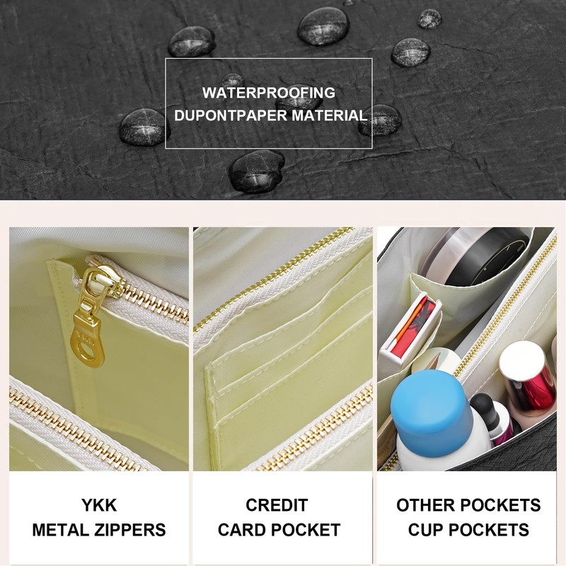 LOUKAYCCI New Dupont Paper Purse Organizer Insert for Longchamp Le