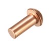 sourcing map 50 Pieces 13/64" x 15/32" Copper Round Head