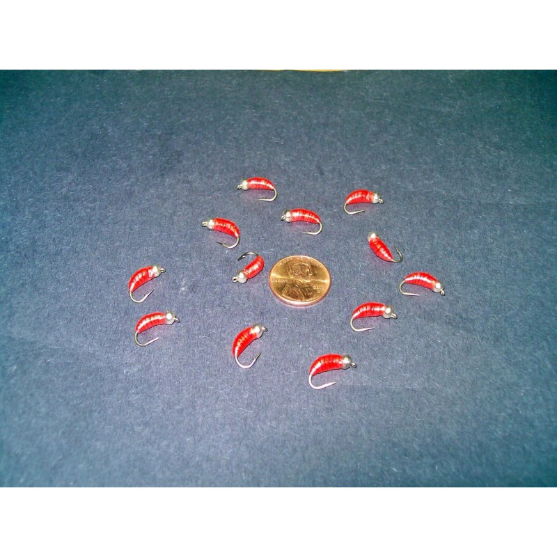 Divide Custom Tackle 1ea Custom #10 UVSL Red Chewee Caddis