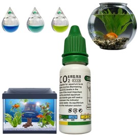 Aquatic CO2 Glass Drop Checker,Fish Tank Test CO2 Kit,Transparent CO2 Drop Checker,CO2 System,Fish Tank Water Test Kit,Aquarium Test Kit,Functional Fish Tank Test Kit for Aquariums,Lasting Results