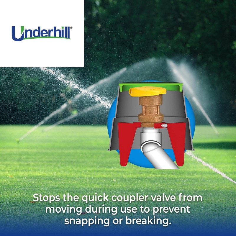 Underhill Anchor for Coupler Valve, 1-1/2-Inch Quick Couplers, Sprinkler Garden