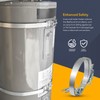 Everflow GWHSE80 Seismic Water Heater Restraining Strap, Galvanized Steel, 80