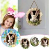 Bunny Easter Decorations, 5pcs 2D Acrylic Rabbit Climbing Tree Hole
