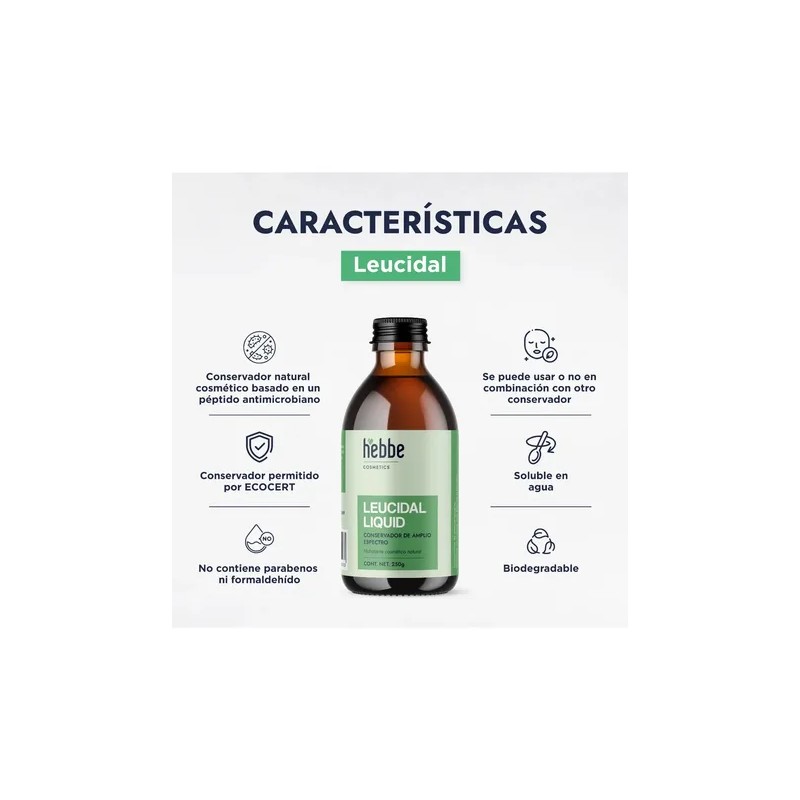 Leucidal, Conservador Cosmético Natural Amplio Espectr 250g