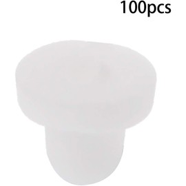 100 Pcs White Anti-Pain Earring Back Pads Silicone Cushion for Clip on Earrings, Earring Backs and Findings, Jewelry Findings