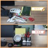 Reviday Steel Desk Organizer Desk Storage Trinket Table Top Pen