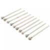 JINGLING 10Pcs 1/4" inch Diamond Ball Burrs 6mm Round Head