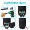 Kaper GFCI Inline Plug Replacement Assembly 3 Prong ,Auto-Monitor,Auto Reset,
