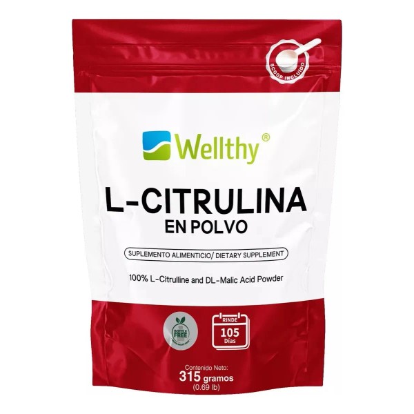 ⚡ Wellthy L-Citrulina 315g 💥 Energía, Bombeo Muscular & Resistencia