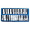 Genius Tools 22 Piece 1/2" Dr. SAE Deep Hand Socket