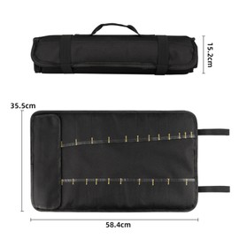 Jenngaoo Portable Kitchen Storage Bag with Handle, Lightweight Cutlery Organizer for Travel, Camping, BBQ, Home Use, Durable Oxford Cloth Tool Roll for Chef Utensils, Forks, Screwdrivers