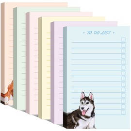 300 Sheets to Do List Notes Daily Checklist Notebook Undated Memo Pad Color Block to Do Note Pad Weekly Plan Notepad Agenda and Organizer Planners for College Office Supplies (Dog Style)