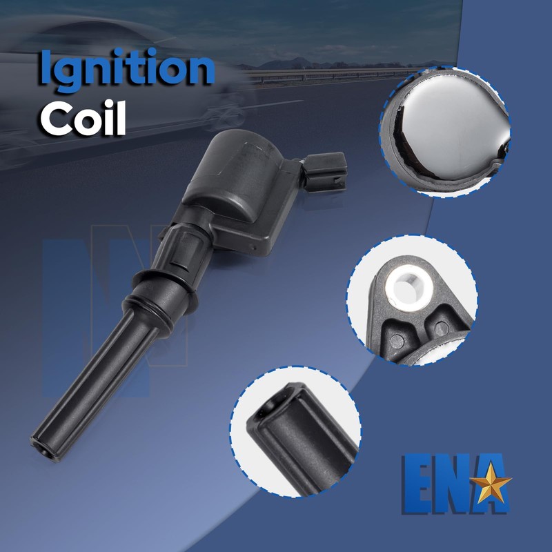 ENA Set of 8 Curved Boot Ignition Coil Pack Compatible