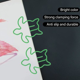 100 Pieces Animal Shaped Paper Clips, Cute Paper Clips, Metal Bookmark Clips for Organizing Documents, Home Office Supplies (Sea Turtle)