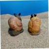 Gogogmee Snail Resin Crafts Vivid Snail Ornament Figurine Adornment Household
