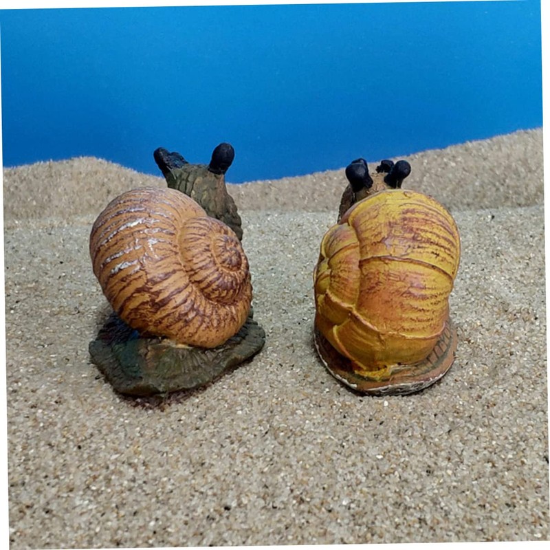 Gogogmee Snail Resin Crafts Vivid Snail Ornament Figurine Adornment Household