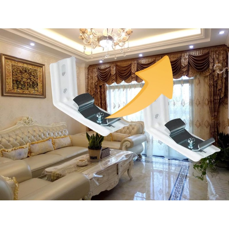 6Pcs L Bracket Vertical Blind Bracket Clips for Vertical Blinds