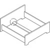 Gedotec Bed Connector Metal Bed Angle for Bed Constructions -