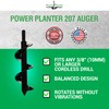 Power Planter Flower Planting Auger & Grass Plug Tool -