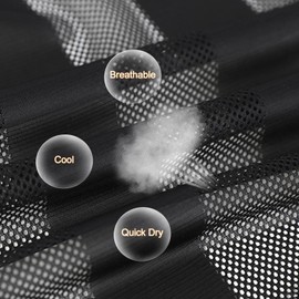 NETOVE Men's 0.1mm Ultra-Thin Lightweight Summer Vest with Pockets Casual Breathable Outdoor Vest for Fishing Running Golf,Black,Large