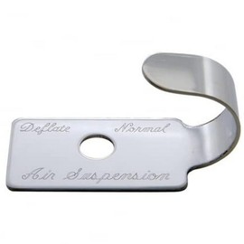 United Pacific 23003 Dash Switch Cover, Switch Guard, Air Suspension, Stainless, for Peterbilt 379