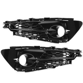 ECOTRIC Fog Light Bezels Covers Compatible with 2015-2017 Acura TLX Driving Lamp Trims w/Fog Light Holes Pair Replacement for AC1039107 AC1038107 71102TZ3A20 71107TZ3A20 (Set of 2)