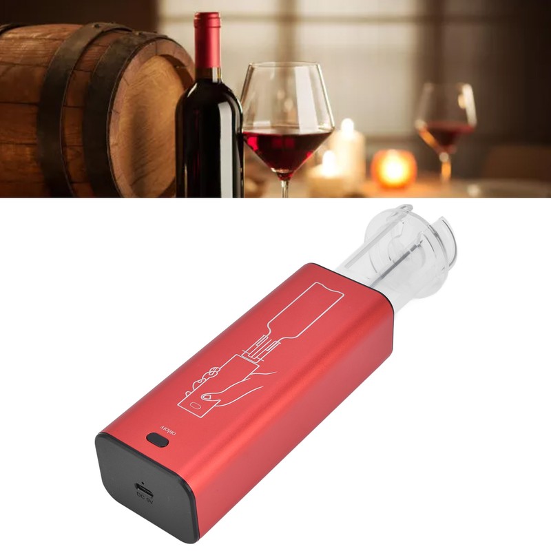 Electric Wine Opener Aluminum Alloy USB Charging Automatic Corkscrew Set